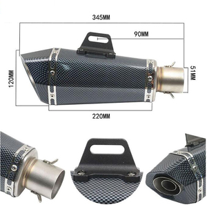 Escape Universal para Motocicleta, Silenciador con Pegatinas Db Killer de 36-51mm para Z900 GSXR1000 SV650 R6 R3 ZX6R ZX10 K7 <span class=keywords><strong>MT07</strong></span> - Product Image 6