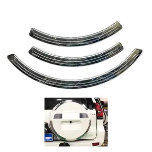 Penutup roda cadangan strip trim krom untuk Land Cruiser Prado LC150