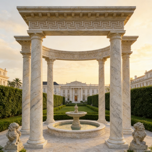 Colonnes <span class=keywords><strong>en</strong></span> marbre blanc naturel, piliers <span class=keywords><strong>en</strong></span> <span class=keywords><strong>pierre</strong></span> sculptés à la main pour la <span class=keywords><strong>d</strong></span>écoration <span class=keywords><strong>d</strong></span>'<span class=keywords><strong>entrée</strong></span> de villa de luxe - Product Image 5