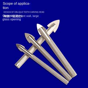 Jeu de forets électriques en alliage spécial céramique verre béton 3mm/8mm Tuile en acier au carbone Triangle ouvre-trou 6mm - Product Image 6