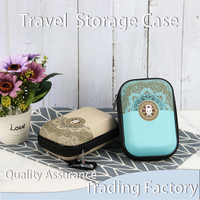 Trousse de toilette de maquillage portable étanche personnalisée de petite taille trousse de beauté de voyage étui à outils étui rigide cosmétique OEM EVA