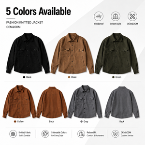 Chaqueta de Invierno para <span class=keywords><strong>Hombre</strong></span>, Impermeable, Transpirable, Estilo Bomber, <span class=keywords><strong>con</strong></span> <span class=keywords><strong>Forro</strong></span> <span class=keywords><strong>Polar</strong></span>, Ecológica, de Lana, Teñida en Color Liso - Product Image 3