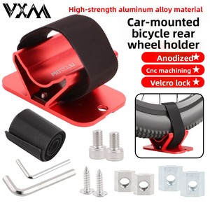 Support de roue arrière fixe en alliage d'aluminium pour vélo de montagne, <span class=keywords><strong>porte</strong></span>-bagages arrière pour vélo, fixation sur cadre de selle - Product Image 5