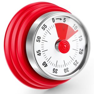 YIZHI Durable 60 Minutos <span class=keywords><strong>Visual</strong></span> Temporizador Mecánico con Base Magnética Cuenta Regresiva Temporizador de Cocina para Niños Adultos Estudio Oficina Cocina - Product Image 1