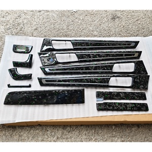Nuevo Kit Interior de Fibra de Carbono Forjada con Patrón 2017-2023 para Panel de Control Central, Reposabrazos y Decoración de Actualización/Modificación Panamera - Product Image 1