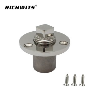 RICHWITS Bouchons de poupe ronds filetés en acier inoxydable 316, quincaillerie marine pour yacht et bateau - Product Image 2