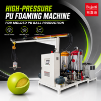 Machine à mousser le PU haute pression pour balles en PU moulées, mélange haute pression, production stable