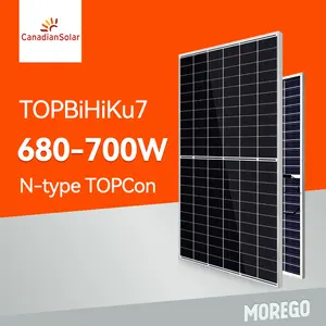 Canadian Solar TOPCon 680W 690W 700 Watt 705W TOPBiHiKu7 N-type Bifacial Solar Panel 700w