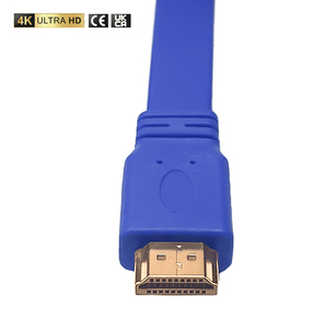 10M <span class=keywords><strong>HDMI</strong></span> piatto a buon mercato cavo 1.4 3D 1080P 4K da maschio a maschio giacca in PVC cavo HDTV 10M in blu - Product Image 3