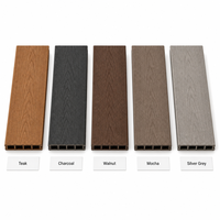 Planches de terrasse composites ASA de 3e génération 3000x125x22.5mm, anti-fuite, WPC, R11, antidérapantes, Euroclass B