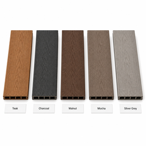 Planches de terrasse composites ASA de 3e génération 3000x125x22.5mm, anti-fuite, WPC, R11, antidérapantes, Euroclass B - Product Image 3