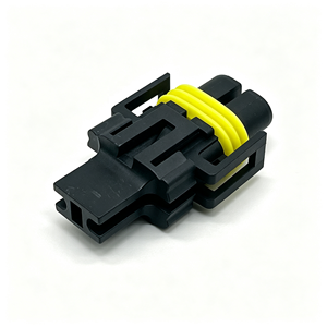 Connecteur automobile étanche en cuivre 12124819, faisceau de câbles 2 broches, prise de câble IP68 en nylon ABS pour câblage de phares antibrouillard HID - Product Image 2