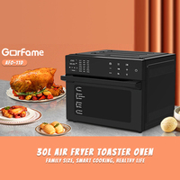 1800W 30L Grand four à friteuse à air sans huile 21-en-1 avec écran LCD 6 accessoires inclus pour un usage domestique