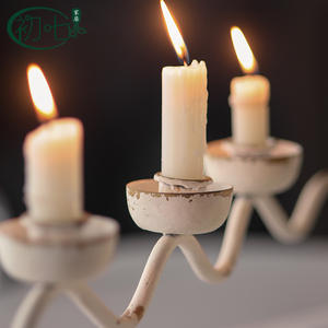 Candelabro de Escritorio con Forma de Rama de Árbol, Hierro Envejecido Blanco, Decoración para el Hogar u Oficina, Vajilla para Fiestas de Cumpleaños - Product Image 2