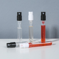 Flacons testeurs de parfum en verre vides de 1 ml et 2 ml avec pulvérisateur à pompe, sérigraphiés, étanches