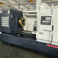 Torno CNC de bancada plana QK1325 para roscado de tuberías, torno horizontal de gran diámetro para procesamiento de roscas de juntas de tuberías de revestimiento de petróleo