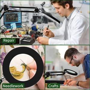 Lampe <span class=keywords><strong>de</strong></span> bureau loupe à lentille en verre 10X à intensité variable en 3 modes <span class=keywords><strong>de</strong></span> couleur, best-seller sur <span class=keywords><strong>Amazon</strong></span>, pour travaux manuels, <span class=keywords><strong>lecture</strong></span> et travaux <span class=keywords><strong>de</strong></span> précision - Product Image 6