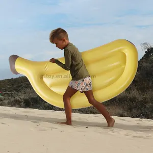 Banana Shaped Floating Mattress PVC Swimming Water Mat Raft Inflatable Pool Float