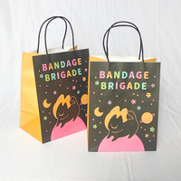 Sacs en papier kraft imprimés sur mesure, recyclables, biodégradables, emballages à emporter, certifiés FSC, sacs en papier pour la nourriture à emporter