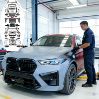 Kit de Carrocería para BMW Serie X6 2007-2015 E71, Actualización a X6M F96 2025 G06 LCI, Faros LED X6M 2026