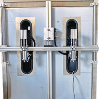 Machine de remplissage de graisse et de liquides visqueux à double tête de pompe rotative avec pesage intégré
