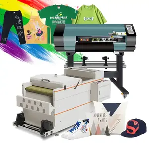 Visual-Tex Hot Dual Head I3200 4 Head I3200 Digital 60cm Dtf Printer For Cloth