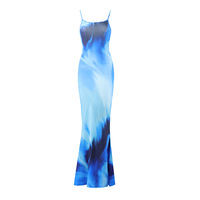 Nouvelle robe pour femmes Robe longue élégante imprimée Robe de plage décontractée Club Party