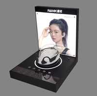 Étagère de présentation cosmétique en acrylique LED, éclairée par le bord, pour présentation de maquillage et de parfums, forme et taille personnalisées possibles