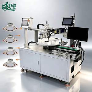 Nouvelle ligne de production CNC laser à fibres rotative multi-stations avec inspection des défauts par caméra CCD et rejet automatique pour couvercles de lampes LED - Product Image 2