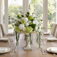 Arrangement de fleurs artificielles blanc et vert, centre de table de mariage, verdure suspendue, décoration pour événements, fêtes et maison