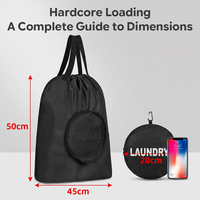 Sac de rangement Oxford imperméable personnalisé, pliable, avec fermeture éclair, grande capacité, réutilisable, pour vêtements, idéal pour les voyages et les hôtels