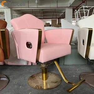Yoocell pink hair salon furniture reclining all purpose salon chair hairdressing Barbershop stylist beauty chair