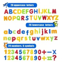 Imanes de Letras y Números Magnéticos Personalizados de 78 Piezas, Alfabeto de Plástico Colorido 123 ABC, Juguete Educativo para el Estudio