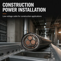 Câble électrique souterrain 150mm2 300mm2 YJV XLPE Câble d'alimentation en cuivre Classe IP67 0.6/1kV Gaine en PVC