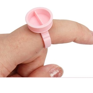 Anneau adhésif jetable rose pour cils, pigment de tatouage, outil d'extension de cils, accessoires pour cils - Product Image 2