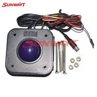 Nouvelle Arrivée de Haute Qualité : Trackball Vertical en Plastique LED PS2 de 4,5 Pouces pour Machine de Jeu d'Arcade (Compatible Anglais)