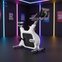 Vélo d'exercice, vélo de spinning, vélo de cyclisme d'intérieur, utilisation à domicile, cadre en acier vertical, écran LCD, hauteur réglable, transmission par courroie, magnétique