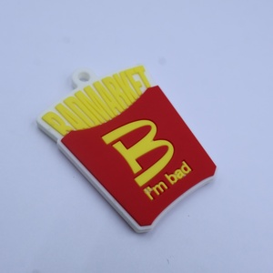 Étiquette en caoutchouc personnalisée avec logo, étiquette de bagage en silicone 3D avec logo en relief, patch, étiquette, porte-clés, étiquette en silicone, étiquette en PVC - Product Image 5