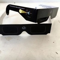 Lunettes personnalisées en papier pour l'éclipse solaire totale 2026, lunettes de vision carrées pour l'éclipse solaire, monture intégrale, résistantes aux UV, UV400, certifiées CE ISO