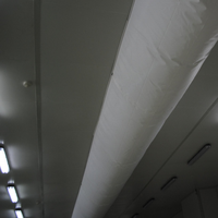 Style de microperforation de conduit d'air en tissu de couleur blanche pour la ventilation et le refroidissement de l'industrie alimentaire