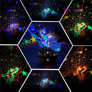 Fluorescent lapin calendrier projection étoilée lampe led rotatif étoilée nouveau et étrange Noël atmosphère veilleuse - Product Image 3
