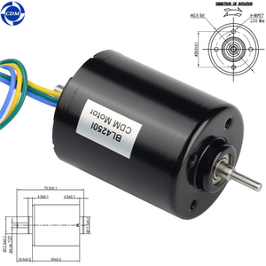 Moteur CC sans balais à couple élevé 42 mm à rotor interne 3500 tr/min pour pompe à eau, moteur BLDC 4250 30 W - Product Image 3