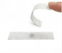 Mini-étiquettes RFID UHF 860-960 MHz pour la gestion du linge, étiquettes en tissu blanc pour vêtements, interface de communication NFC 860-960 MHz
