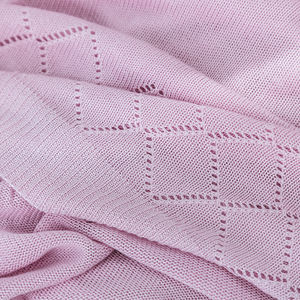 Custom Low MOQ Spring Summer <span class=keywords><strong>Muselina</strong></span> Swaddle 100% Organic Bamboo Baby Adult Knitted Mantas - Product Image 5
