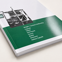Impression de catalogue de produits personnalisés pour équipements industriels, couverture souple A4, reliure parfaite, couleur pleine, couverture enduite, logo personnalisé
