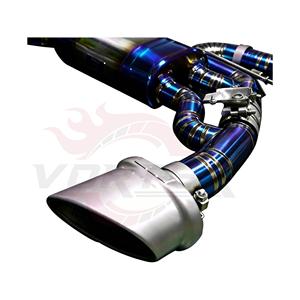Ensemble de tuyauterie en titane ultraléger Vortex avec soupape pour Audi RS3 8V 2.5T Turbo avec résonateur central et doubles embouts ovales - Product Image 3