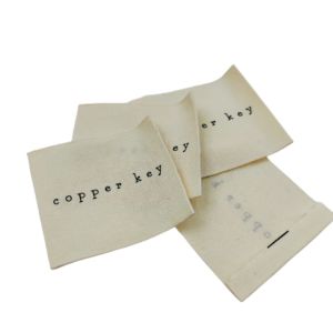 Étiquettes en coton imprimées pour vêtements, écologiques, très abordables, avec logo de marque, douces, en coton biologique - Product Image 3