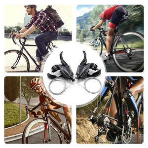 Palanca <span class=keywords><strong>de</strong></span> cambios ST-EF51 para <span class=keywords><strong>bicicleta</strong></span> <span class=keywords><strong>de</strong></span> montaña, juego <span class=keywords><strong>de</strong></span> Palancas Negras <span class=keywords><strong>de</strong></span> 3x7 velocidades, freno en v - Product Image 2