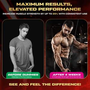 Suplemen Nutrisi Olahraga Grosir Creatine Monohydrate Gummies dengan <span class=keywords><strong>Vitamin</strong></span> <span class=keywords><strong>B12</strong></span> Rasa Campuran Buah Beri Mendukung Kekuatan Otot - Product Image 6