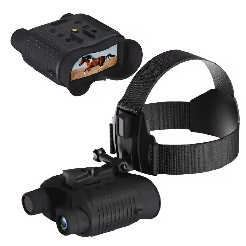 Lunettes de vision nocturne montées sur la tête 4K Casque d'extérieur FHD Jumelles infrarouges de vision nocturne pour la chasse